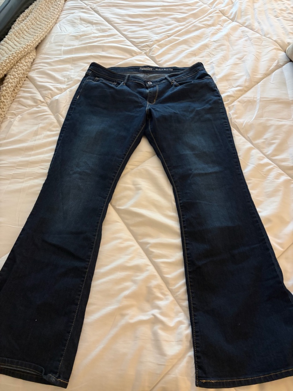 Signature by Levi Strauss Dark Flare Jeans size 16